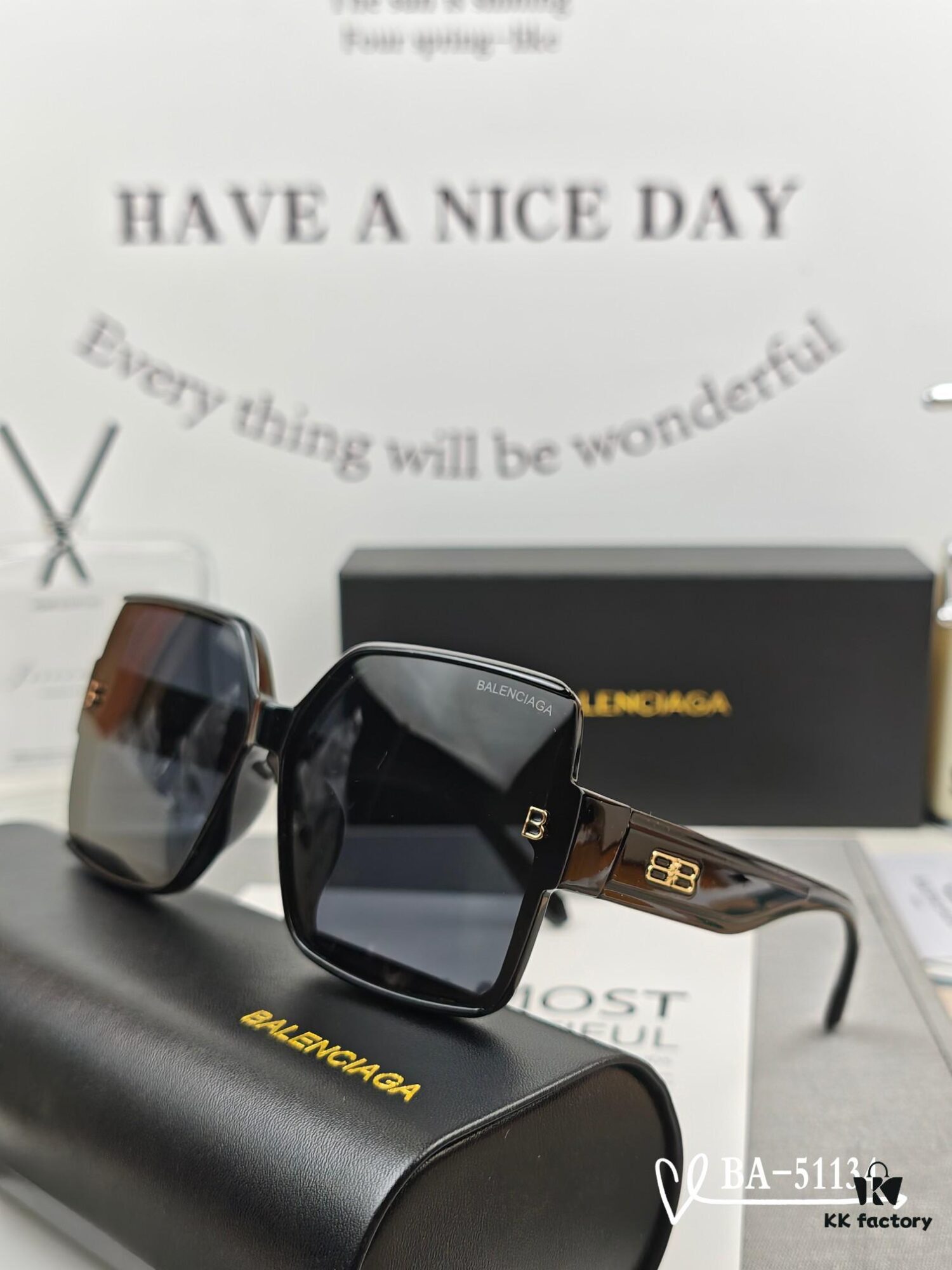 Balenciaga x Polaroid Resin Lens Sunglasses, Lightweight TR Frame, Size 65-13-145, Fashion UV-Protective Shades for Outdoor Travel and Driving