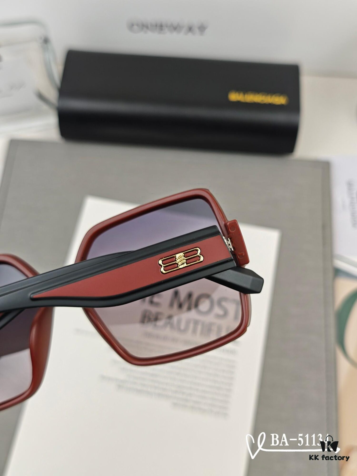 Balenciaga x Polaroid Resin Lens Sunglasses, Lightweight TR Frame, Size 65-13-145, Fashion UV-Protective Shades for Outdoor Travel and Driving