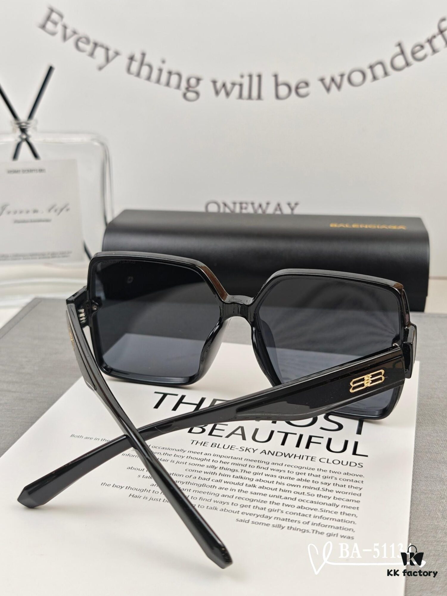 Balenciaga x Polaroid Resin Lens Sunglasses, Lightweight TR Frame, Size 65-13-145, Fashion UV-Protective Shades for Outdoor Travel and Driving