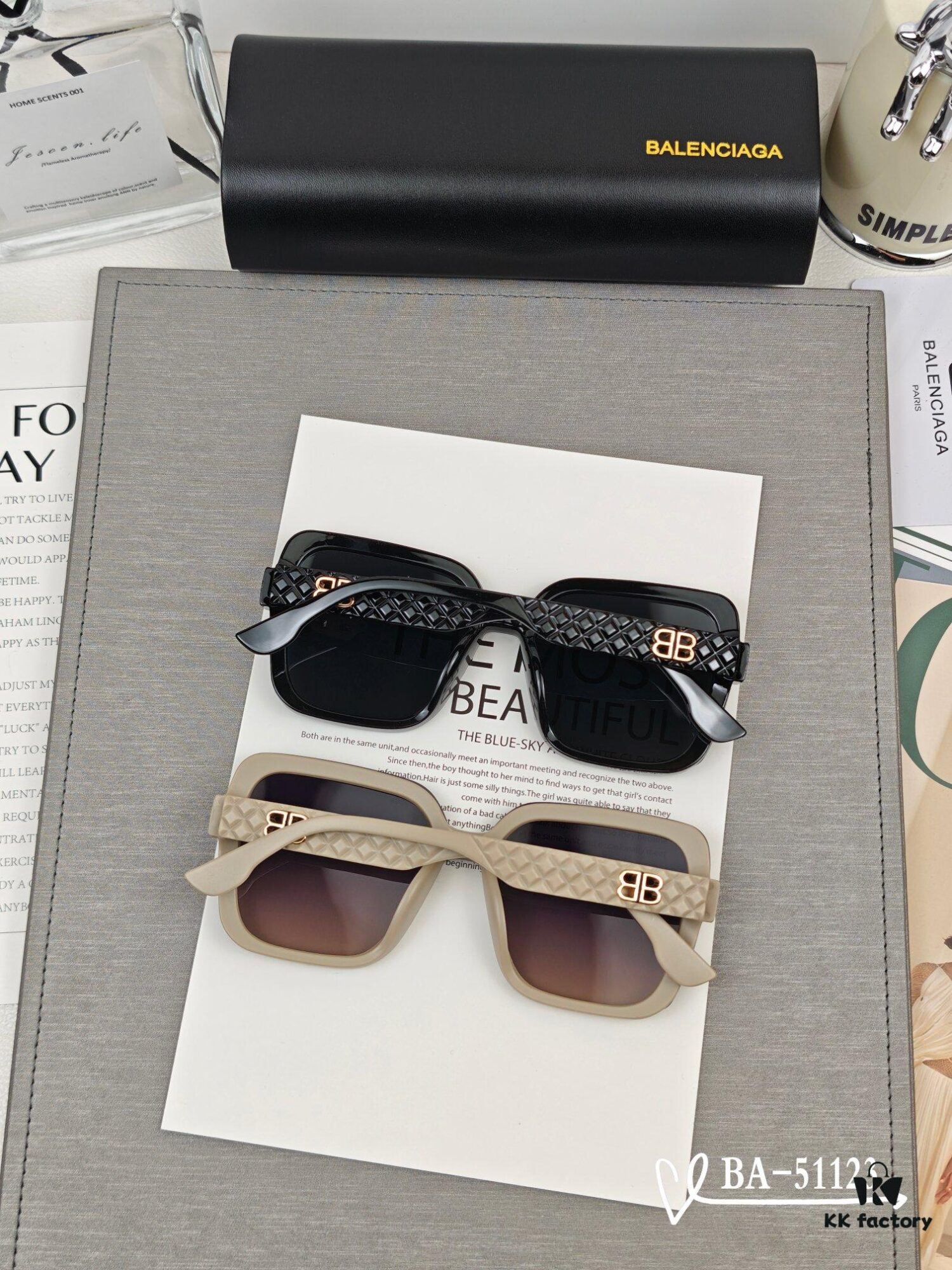 Balenciaga - New Model Sunglasses with POLARIZED Resin Lenses, Lightweight TR Frame, UV Protection, Fashionable Sun Protection for Travel and Daily Wear