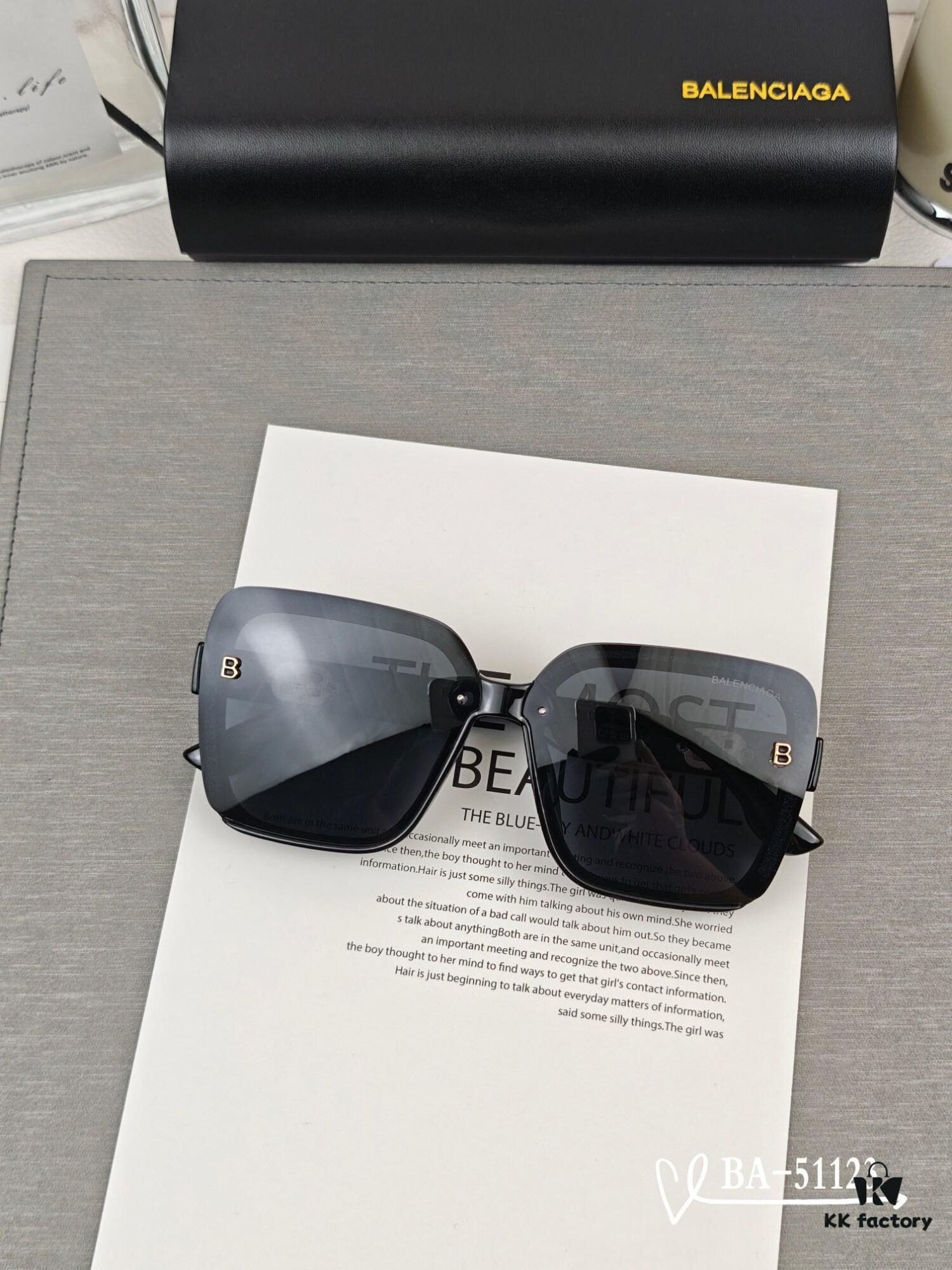 Balenciaga - New Model Sunglasses with POLARIZED Resin Lenses, Lightweight TR Frame, UV Protection, Fashionable Sun Protection for Travel and Daily Wear