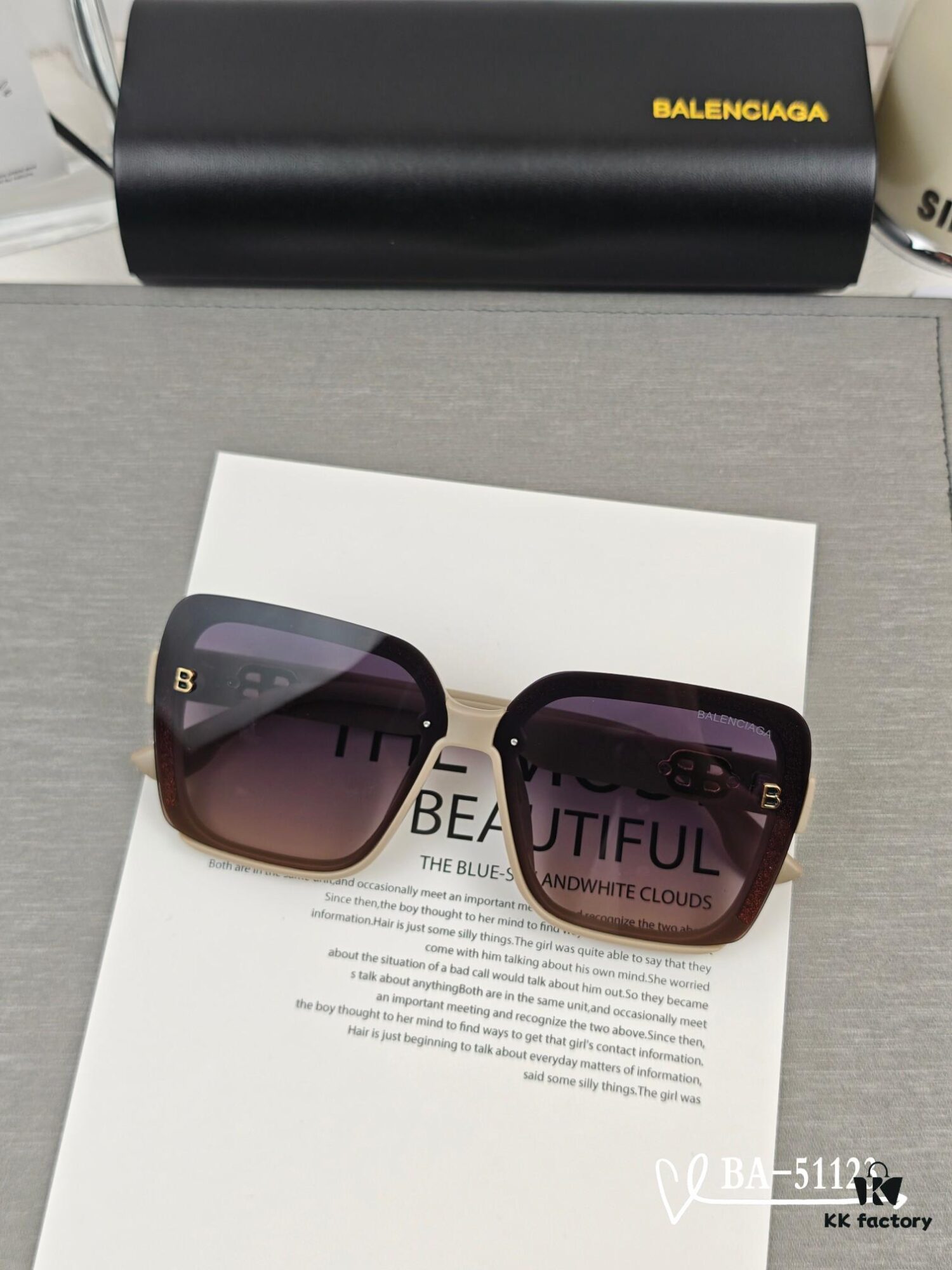 Balenciaga - New Model Sunglasses with POLARIZED Resin Lenses, Lightweight TR Frame, UV Protection, Fashionable Sun Protection for Travel and Daily Wear