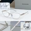 135 Original High-Quality 1:1 Detail Balenciaga BB0357SA European and American Style, Original Mold Sculptural Temple, Heavyweight Futuristic Oval Frame with Metal Brow Bar
