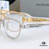 135 Original High-Quality 1:1 Detail Balenciaga BB0357SA European and American Style, Original Mold Sculptural Temple, Heavyweight Futuristic Oval Frame with Metal Brow Bar