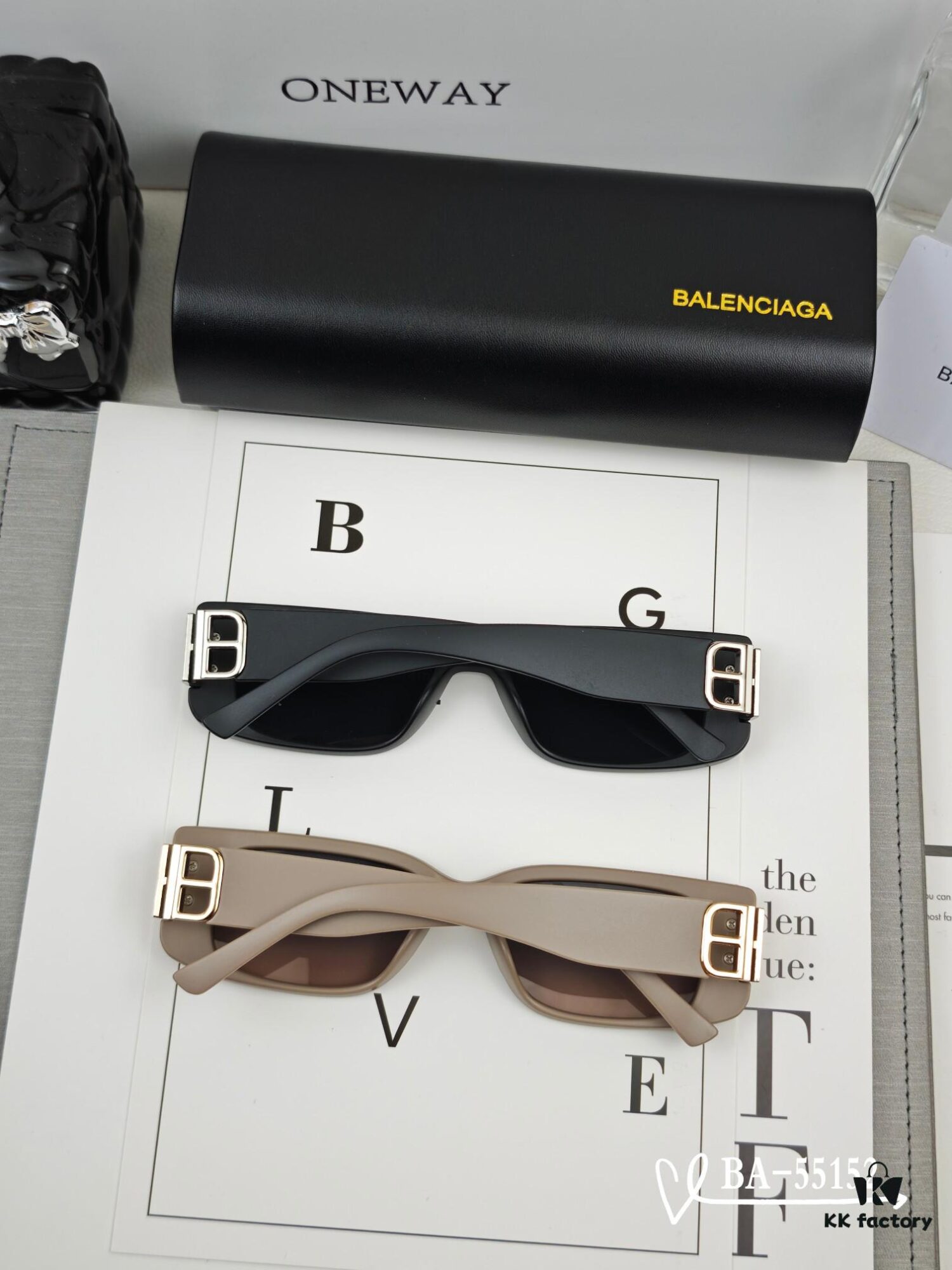 Balenciaga x Polaroid Resin Lens Sunglasses, Lightweight TR Frame, Model 55152, Size 65-13-145