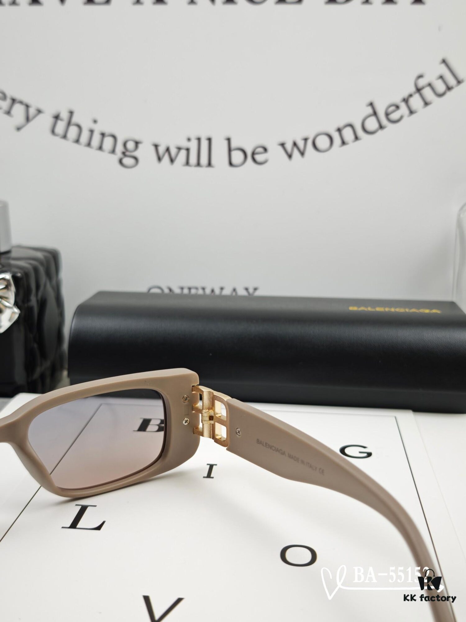 Balenciaga x Polaroid Resin Lens Sunglasses, Lightweight TR Frame, Model 55152, Size 65-13-145