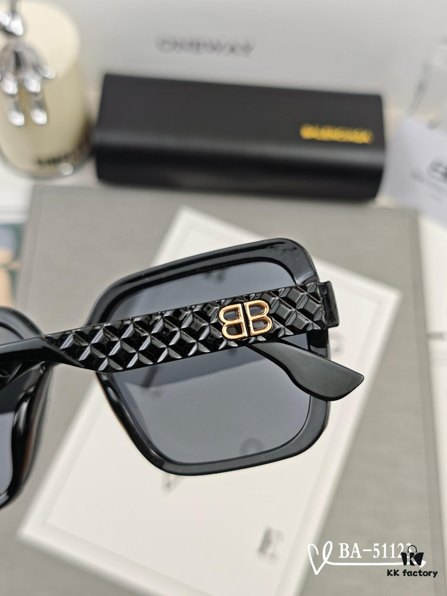 Balenciaga × Polaroid Resin Lens Sunglasses, Lightweight TR Frame, Fashionable UV Protection Sun Glasses for Driving and Travel