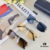 Balenciaga Fashion Frameless Stylish Sunglasses, Edgy Unisex UV-Protective Sun Glasses that Slim the Face