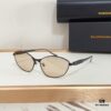 140 Balenciaga BB0356S Original Mold Sculptural Temples Heavyweight Futuristic Metal Eyebrow Frame