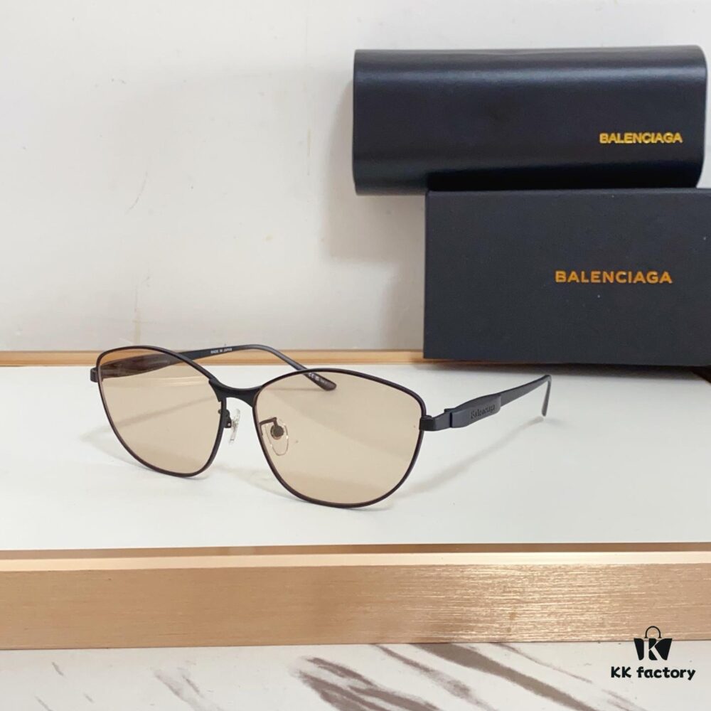 New Arrival 140 Extreme Series Balenciaga BB0358SK, Original Mold Design with Sculptural Temples, Heavyweight Futuristic Metal Eyebrow Frame