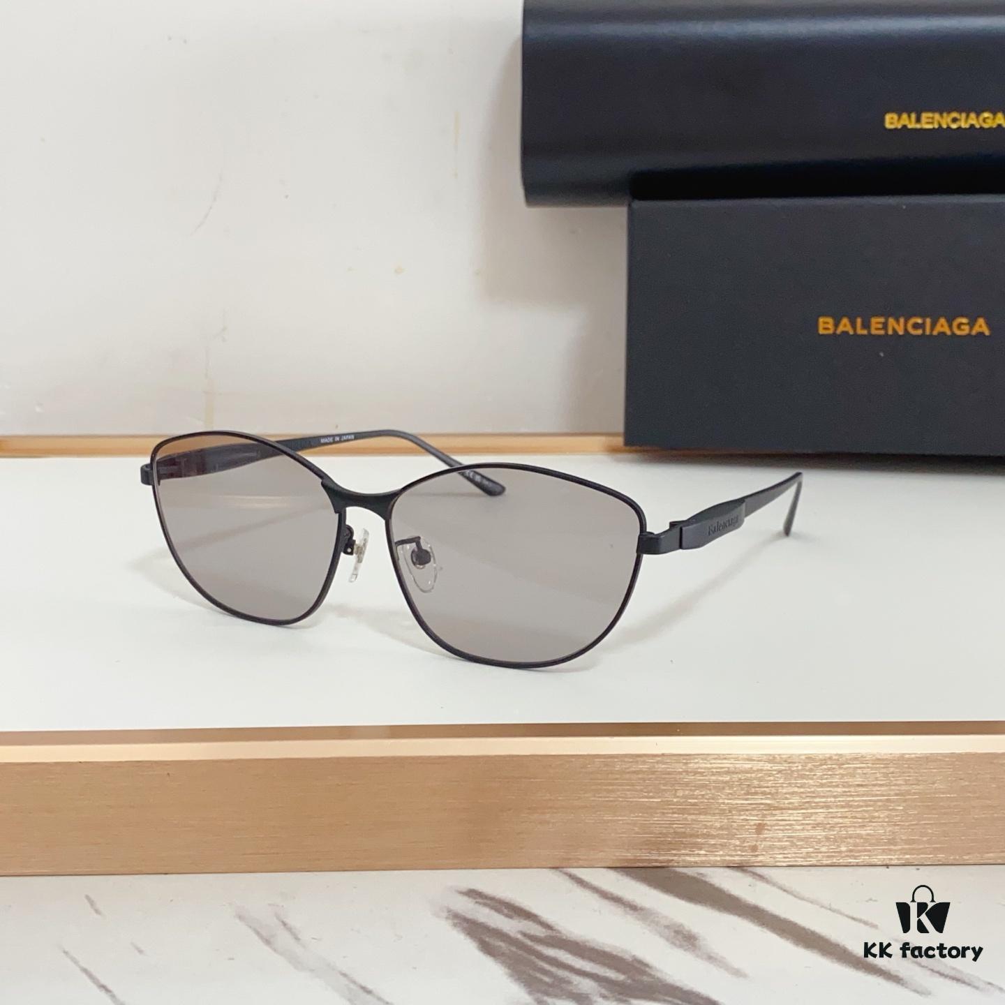 New Arrival 140 Extreme Series Balenciaga BB0358SK, Original Mold Design with Sculptural Temples, Heavyweight Futuristic Metal Eyebrow Frame