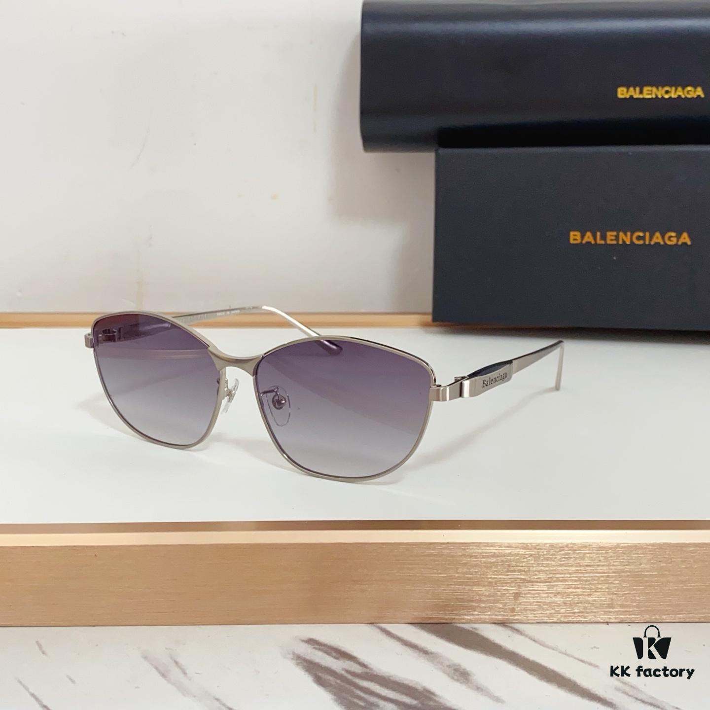 New Arrival 140 Extreme Series Balenciaga BB0358SK, Original Mold Design with Sculptural Temples, Heavyweight Futuristic Metal Eyebrow Frame