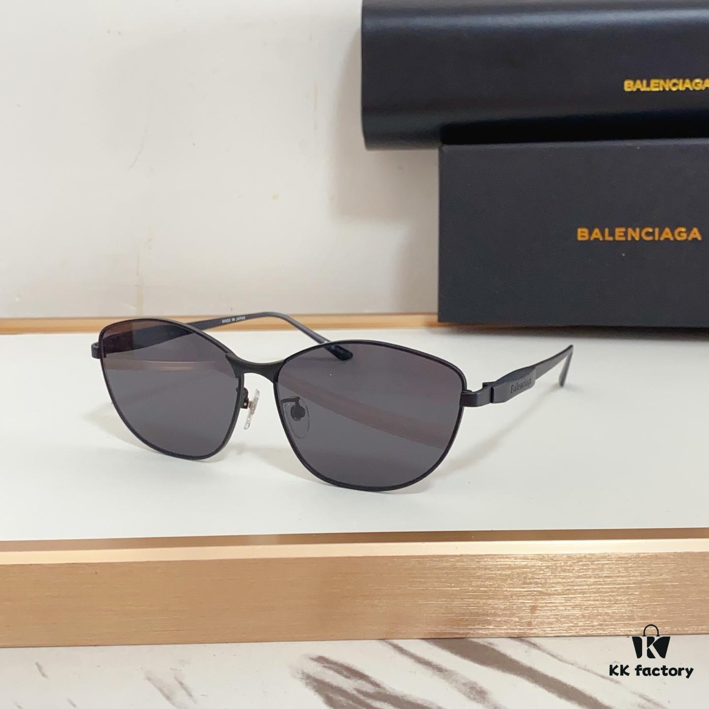 New Arrival 140 Extreme Series Balenciaga BB0358SK, Original Mold Design with Sculptural Temples, Heavyweight Futuristic Metal Eyebrow Frame