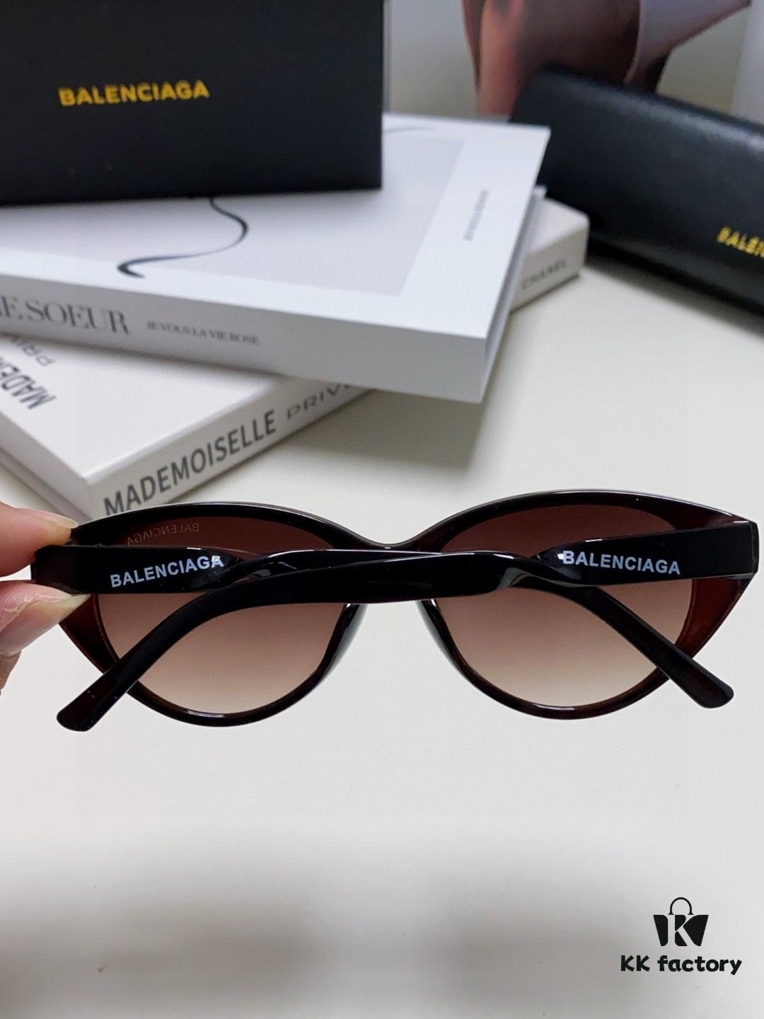 BALENCIAGA Balenciaga Latest Unique Frame Design Instantly Love at First Sight Minimalist Small Frame High-Quality Eyewear Sunglasses