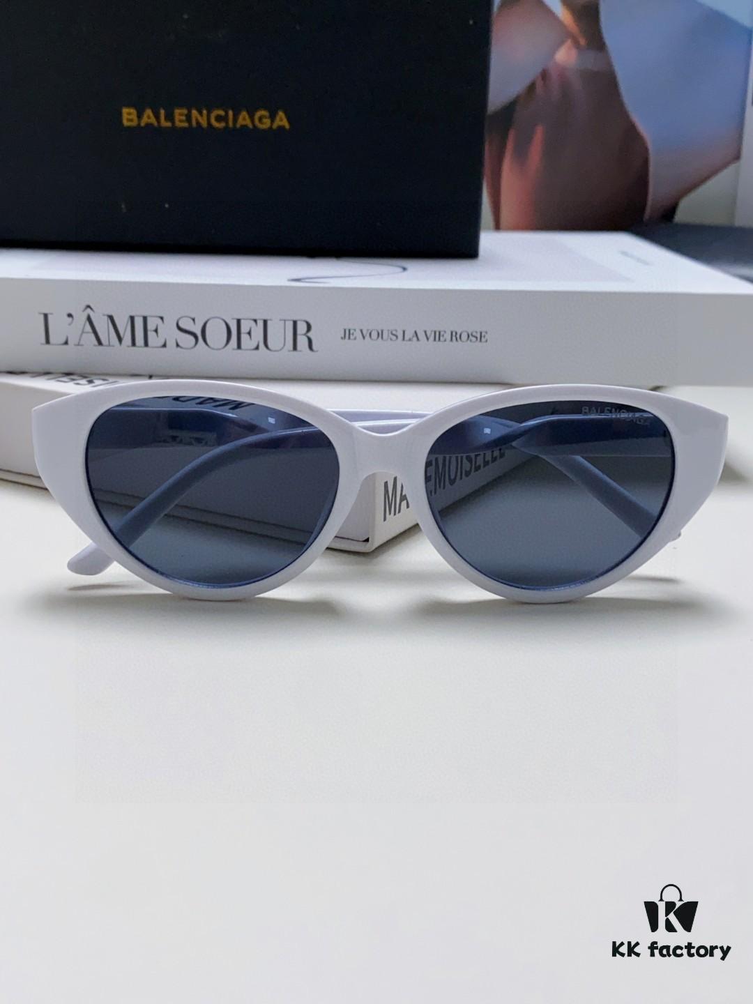 BALENCIAGA Balenciaga Latest Unique Frame Design Instantly Love at First Sight Minimalist Small Frame High-Quality Eyewear Sunglasses