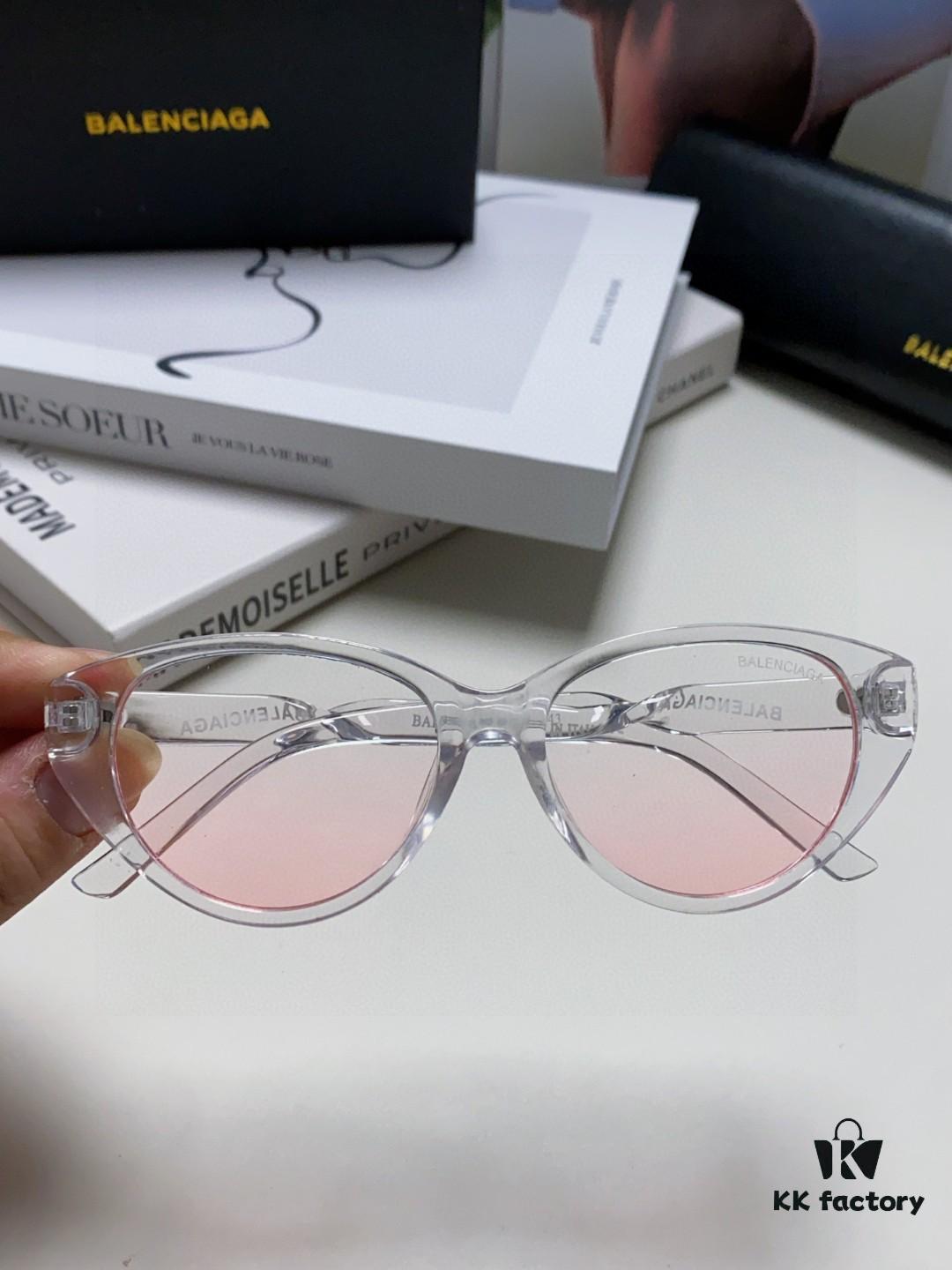 BALENCIAGA Balenciaga Latest Unique Design Sunglasses Minimalist Frame High-Quality Eyewear
