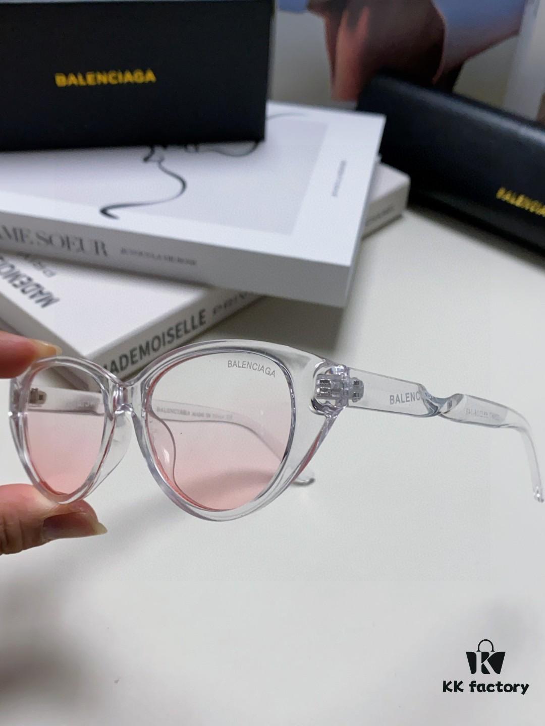 BALENCIAGA Balenciaga Latest Unique Design Sunglasses Minimalist Frame High-Quality Eyewear