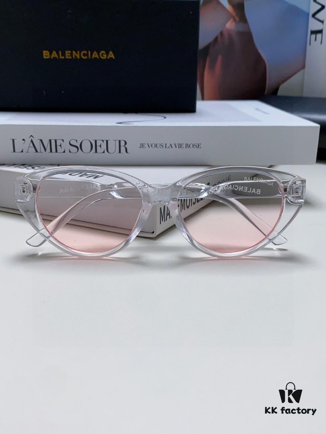 BALENCIAGA Balenciaga Latest Unique Design Sunglasses Minimalist Frame High-Quality Eyewear