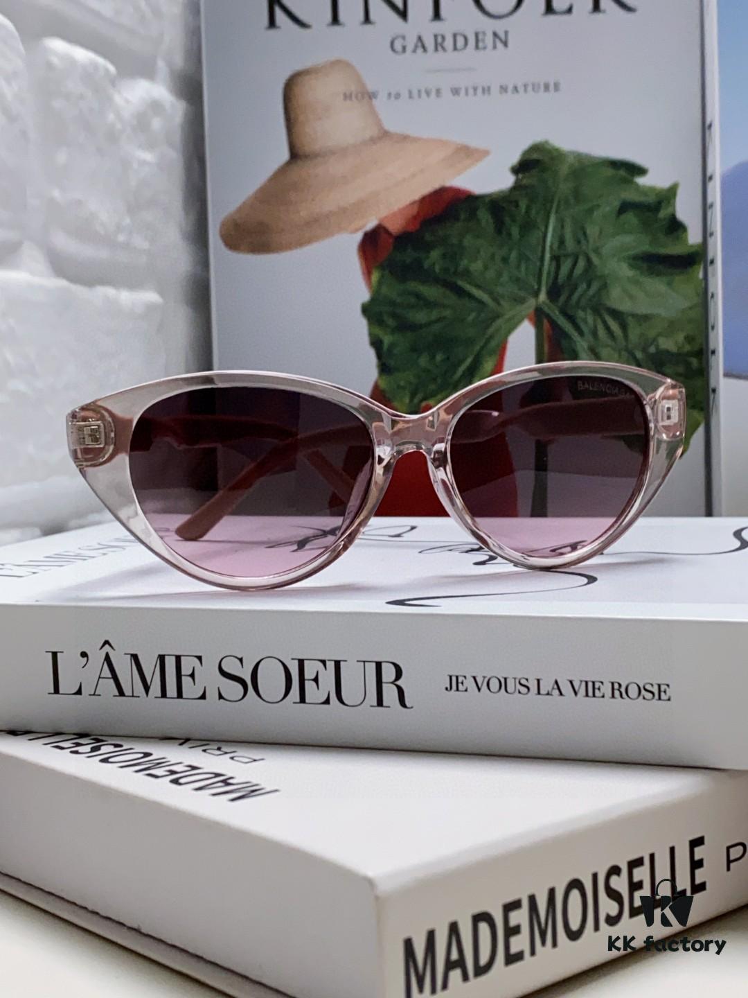 BALENCIAGA Balenciaga Latest Unique Frame Design Instantly Loved Minimalist Small Frame High-Quality Eyewear Sunglasses