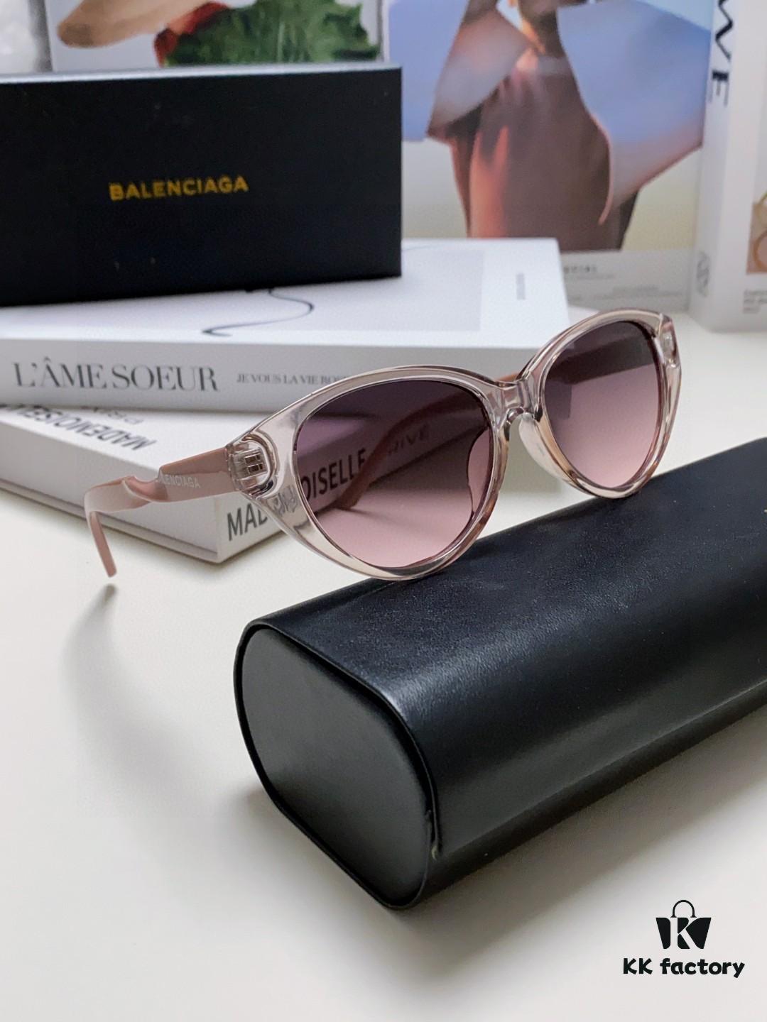 BALENCIAGA Balenciaga Latest Unique Frame Design Instantly Loved Minimalist Small Frame High-Quality Eyewear Sunglasses