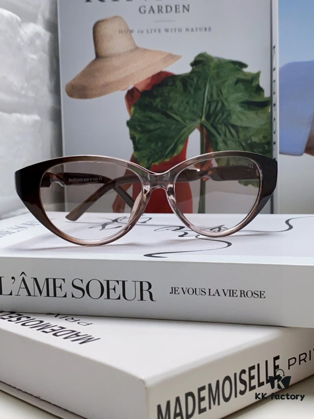 BALENCIAGA Balenciaga Latest Unique Frame Design Instantly Eye-Catching Minimalist Small Frame High-Quality Eyewear Sunglasses