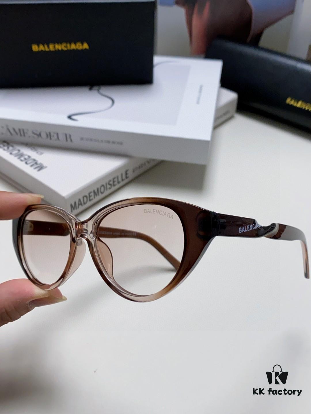 BALENCIAGA Balenciaga Latest Unique Frame Design Instantly Eye-Catching Minimalist Small Frame High-Quality Eyewear Sunglasses