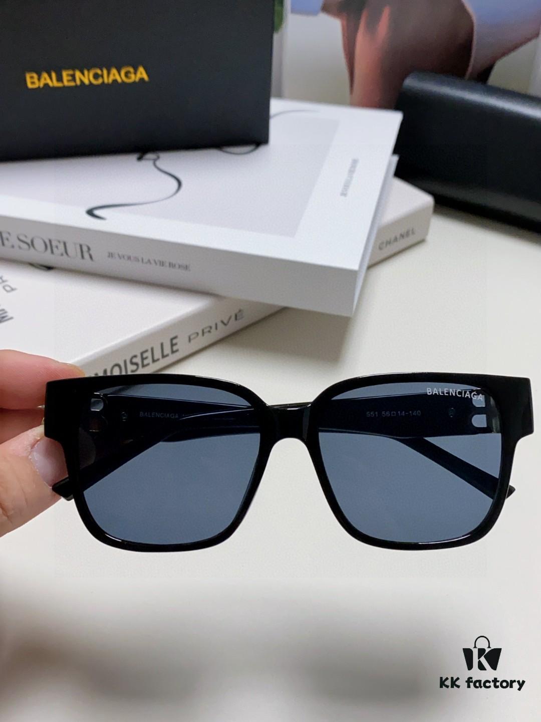 BALENCIAGA Balenciaga Latest Unique Frame Design Instantly Eye-Catching Minimalist Small Frame High-Quality Eyewear Sunglasses