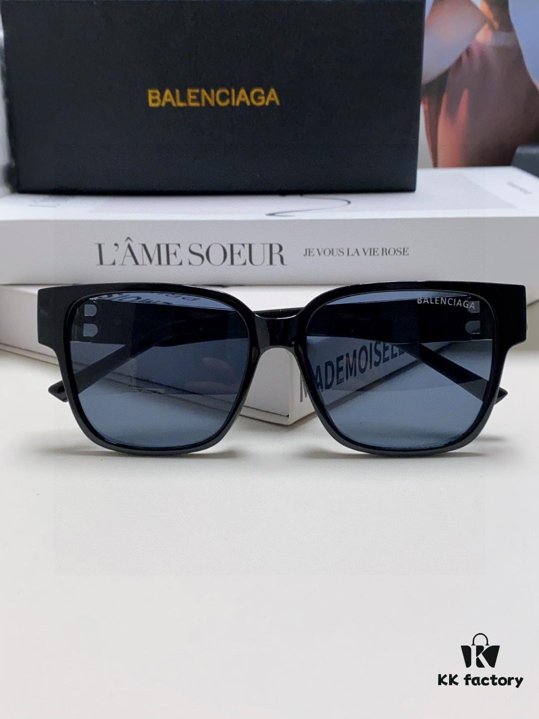 BALENCIAGA Balenciaga Latest Unique Frame Design Instantly Eye-Catching Minimalist Small Frame High-Quality Eyewear Sunglasses