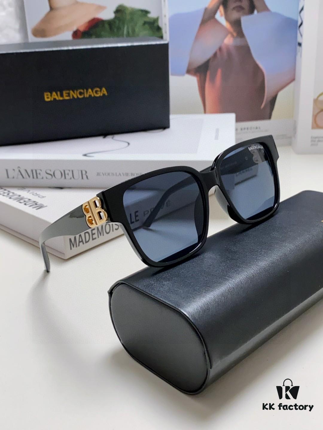 BALENCIAGA Balenciaga Latest Unique Frame Design Instantly Eye-Catching Minimalist Small Frame High-Quality Eyewear Sunglasses