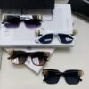 Balenciaga BALENCIAGA Square Retro Fashion Sunglasses with Gold BB Logo and Folding Hinge