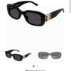 Balenciaga 2025 New Arrival Women's Fashion Classic BB Narrow Frame Sunglasses BB0310SK Eyewear