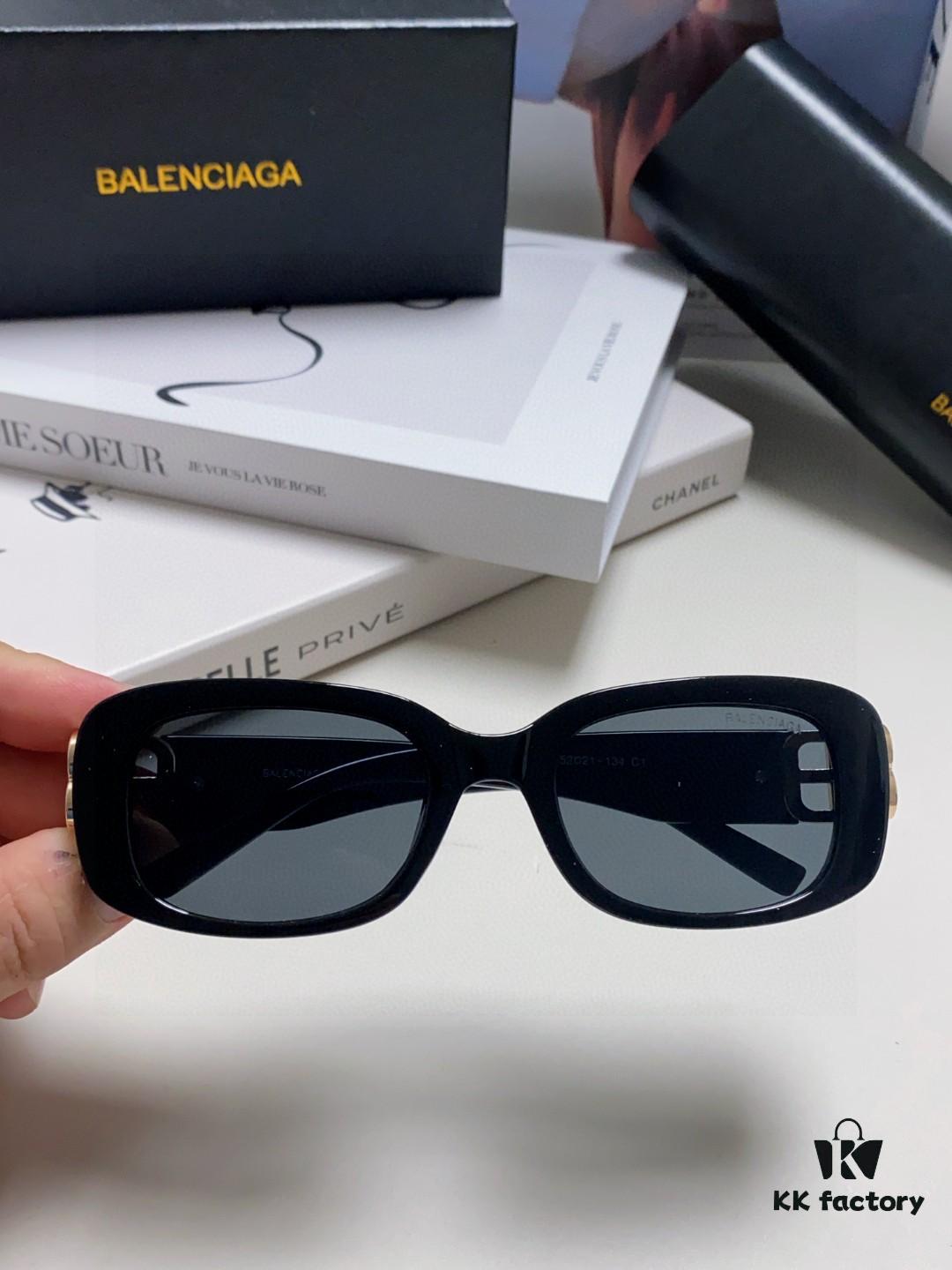 Balenciaga 2025 New Arrival Women's Fashion Classic BB Narrow Frame Sunglasses BB0310SK Eyewear