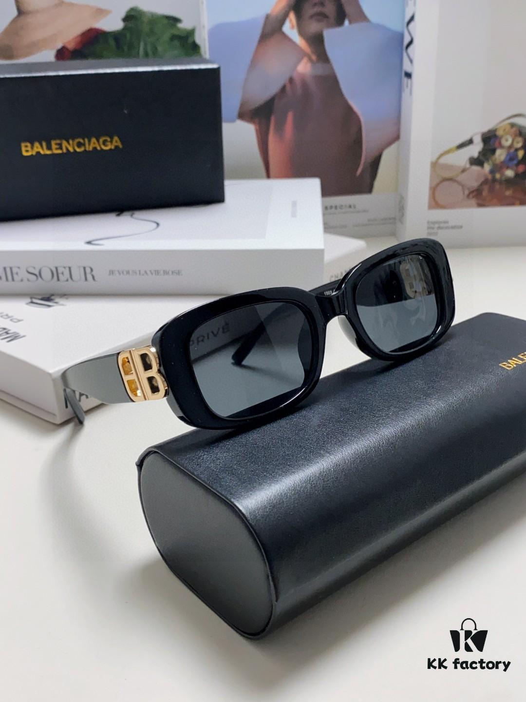 Balenciaga 2025 New Arrival Women's Fashion Classic BB Narrow Frame Sunglasses BB0310SK Eyewear
