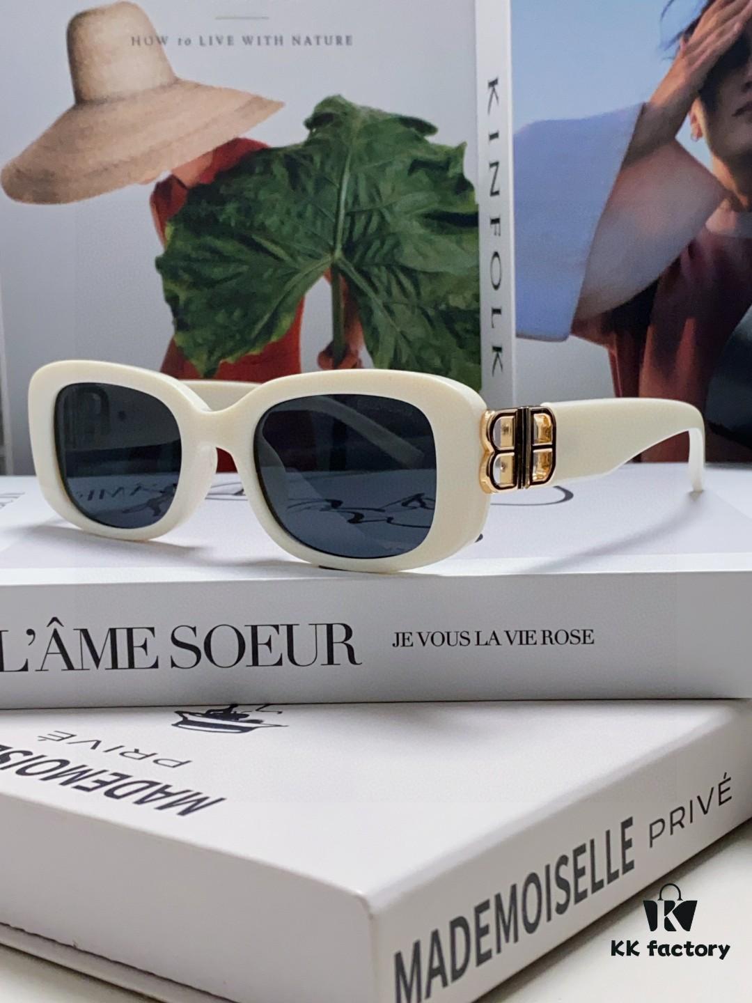 Balenciaga 2025 New Arrival Women's Fashion Classic BB Narrow Frame Sunglasses BB0310SK Eyewear