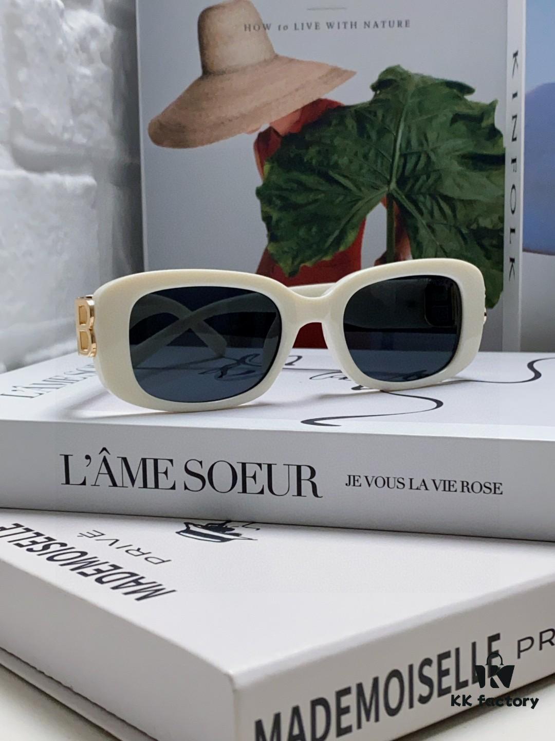 Balenciaga 2025 New Arrival Women's Fashion Classic BB Narrow Frame Sunglasses BB0310SK Eyewear