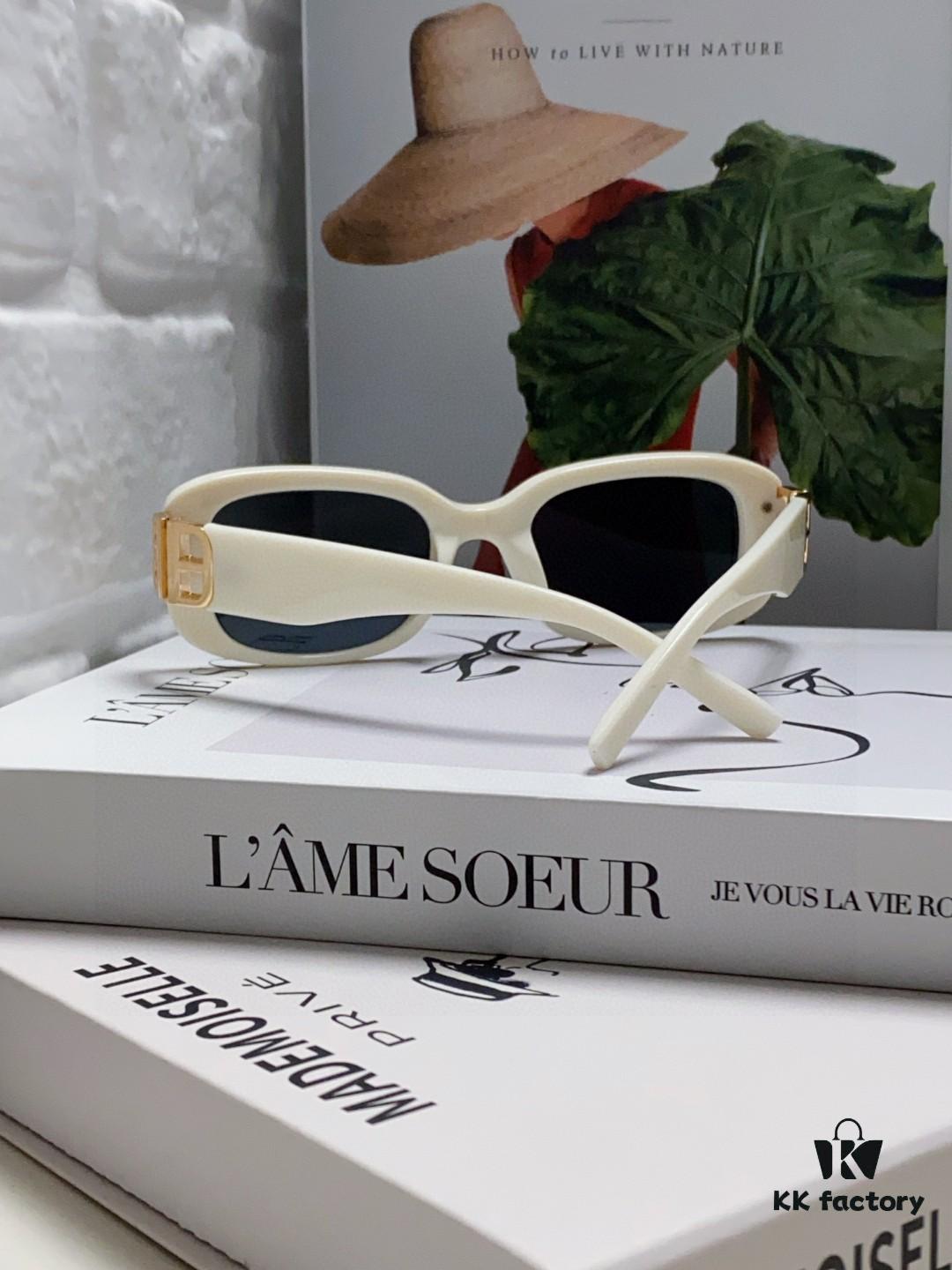 Balenciaga 2025 New Arrival Women's Fashion Classic BB Narrow Frame Sunglasses BB0310SK Eyewear