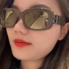Balenciaga 2025 New Arrival Women's Fashion Classic BB Narrow Frame Sunglasses BB0310SK Eyewear