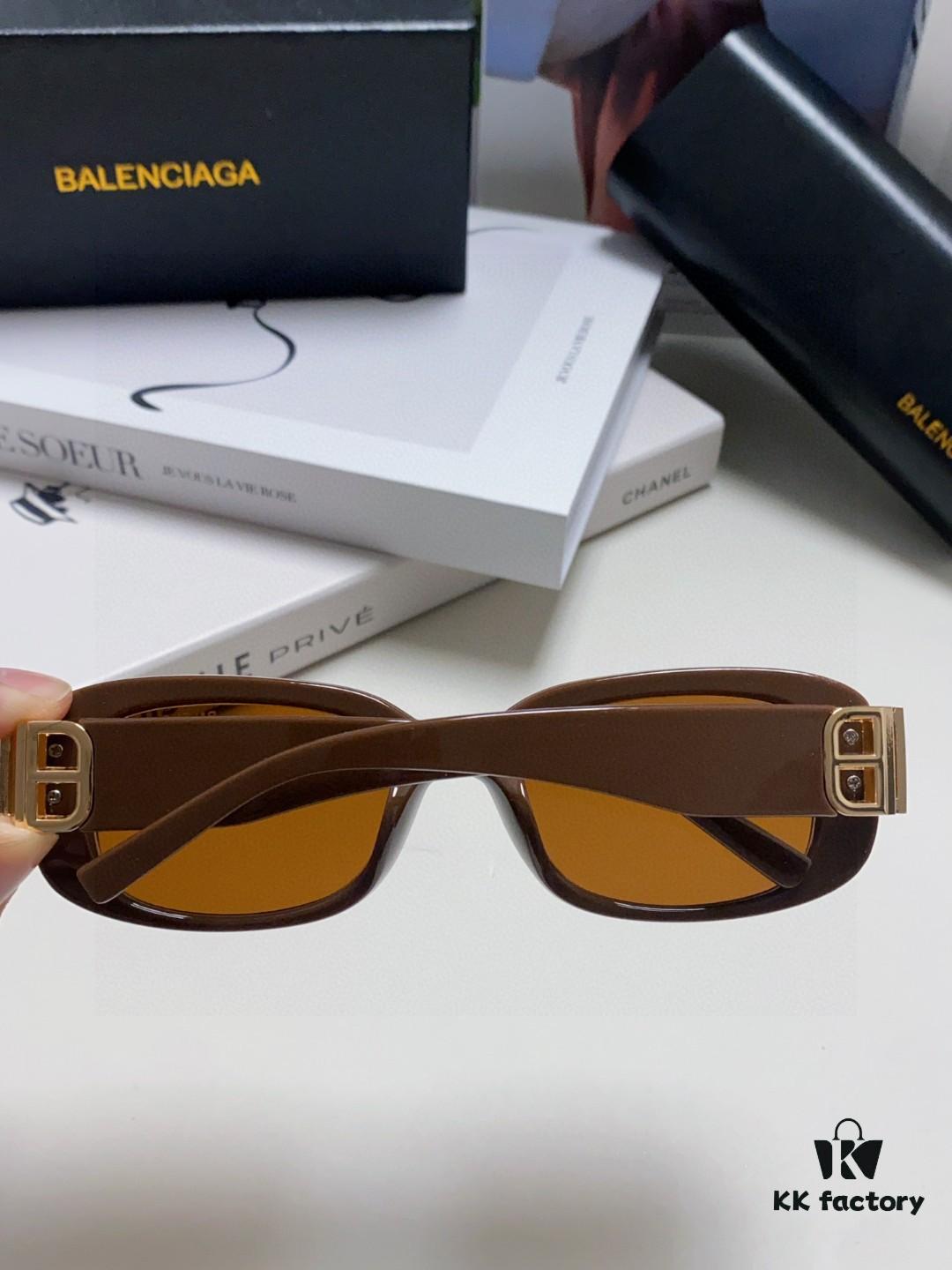 Balenciaga 2025 New Arrival Women's Fashion Classic BB Narrow Frame Sunglasses BB0310SK Eyewear