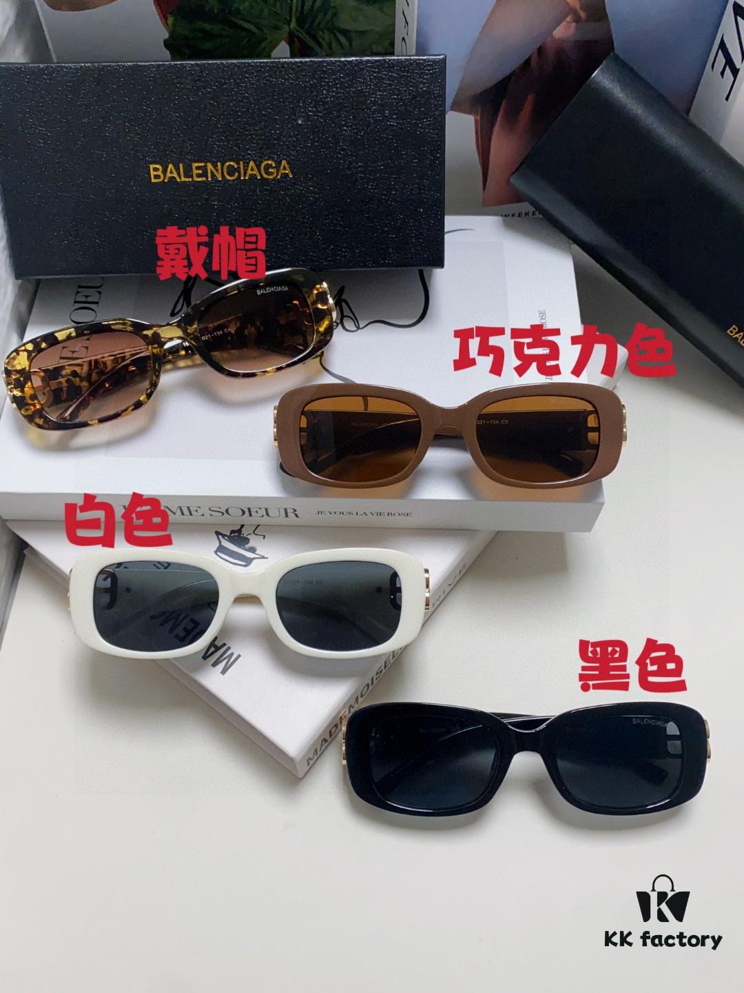 Balenciaga 2025 New Arrival Women's Fashion Classic BB Narrow Frame Sunglasses BB0310SK Eyewear