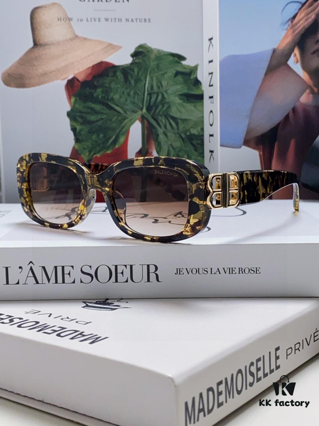 Balenciaga 2025 New Arrival Women's Fashion Classic BB Narrow-Frame Sunglasses BB0310SK Eyewear