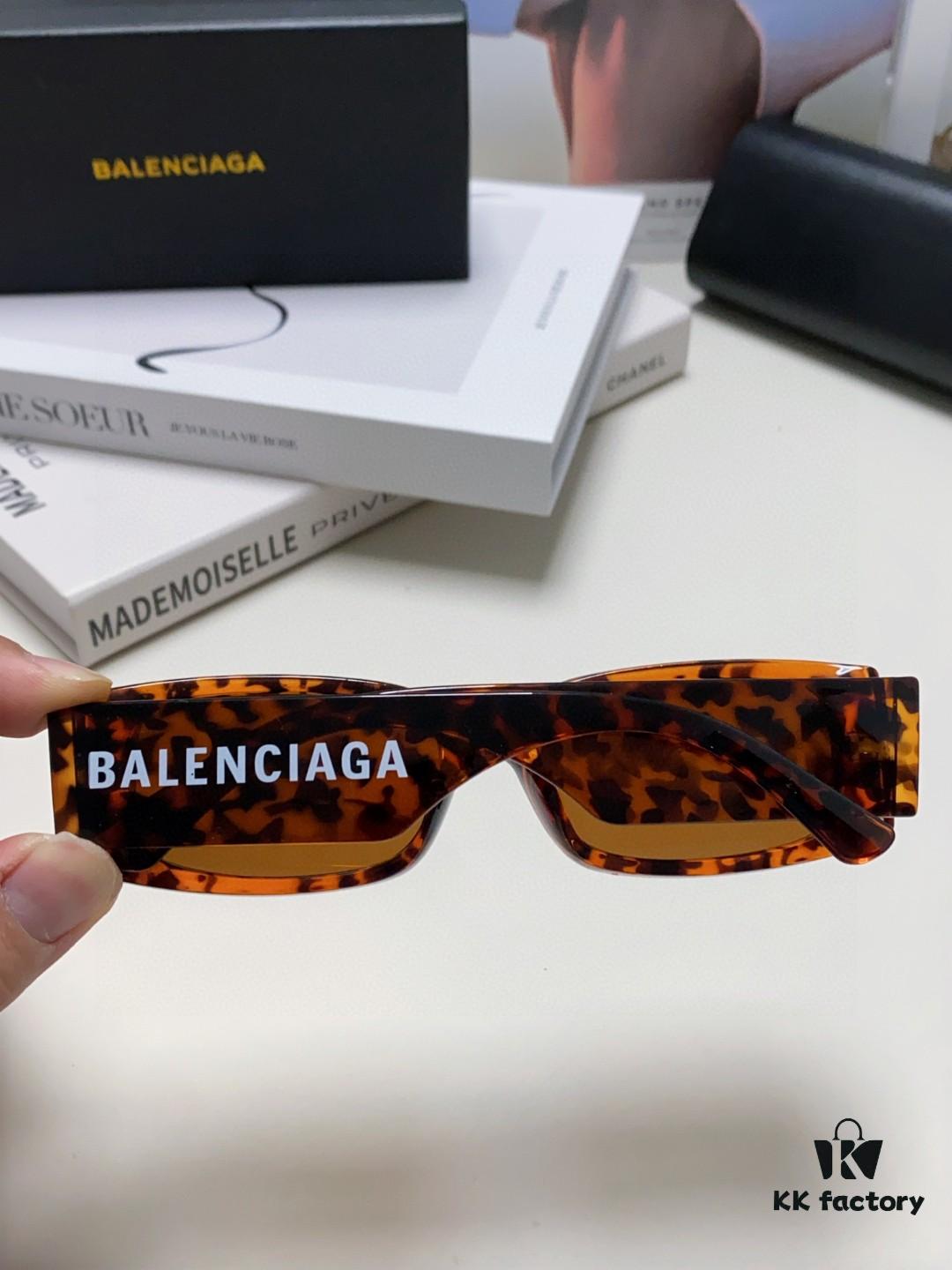Balenciaga 2025 Hit Spring-Summer New Arrival Futuristic Sunglasses Unisex Sporty Fashion Minimalist Style