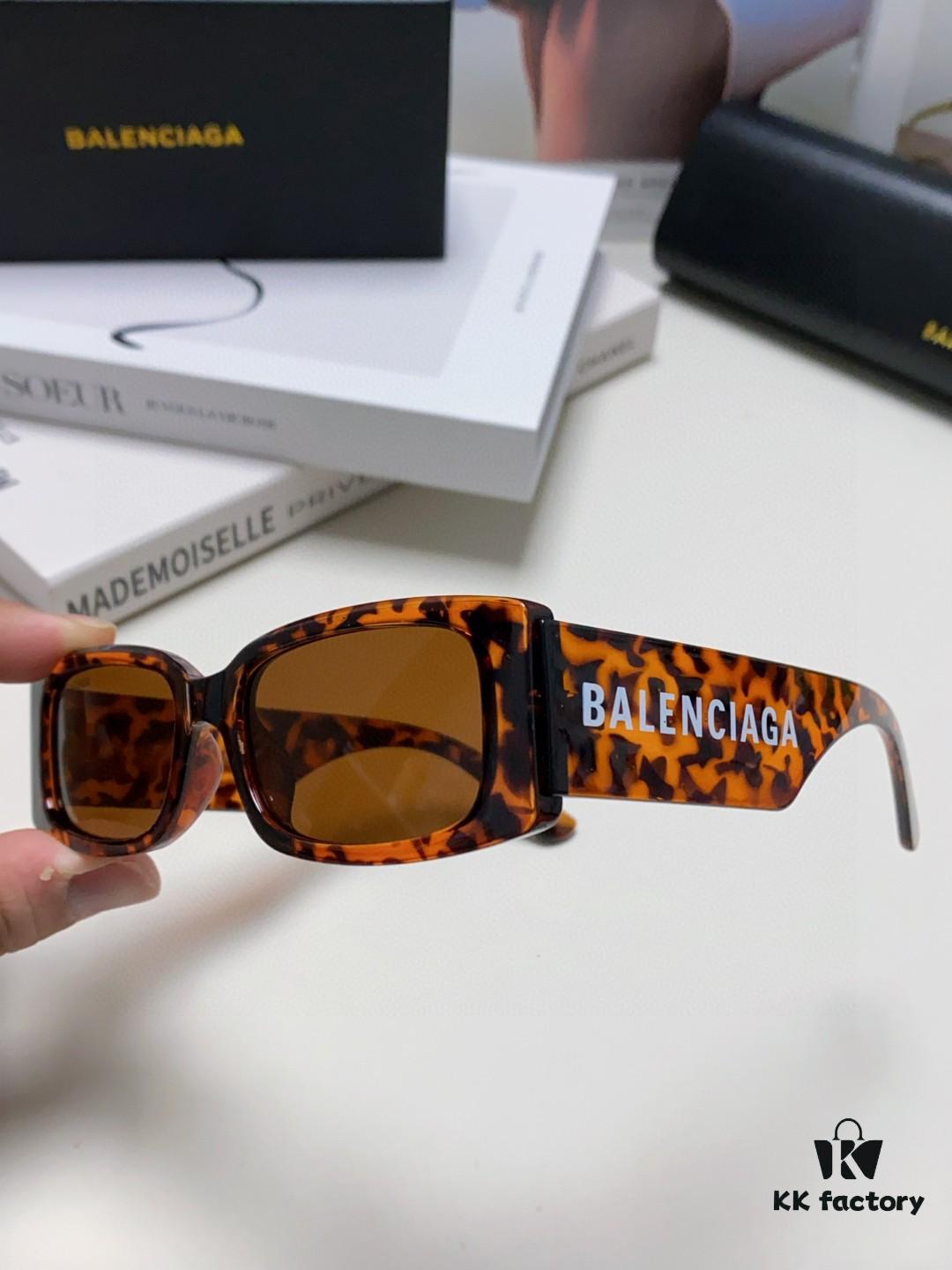 Balenciaga 2025 Hit Spring-Summer New Arrival Futuristic Sunglasses Unisex Sporty Fashion Minimalist Style
