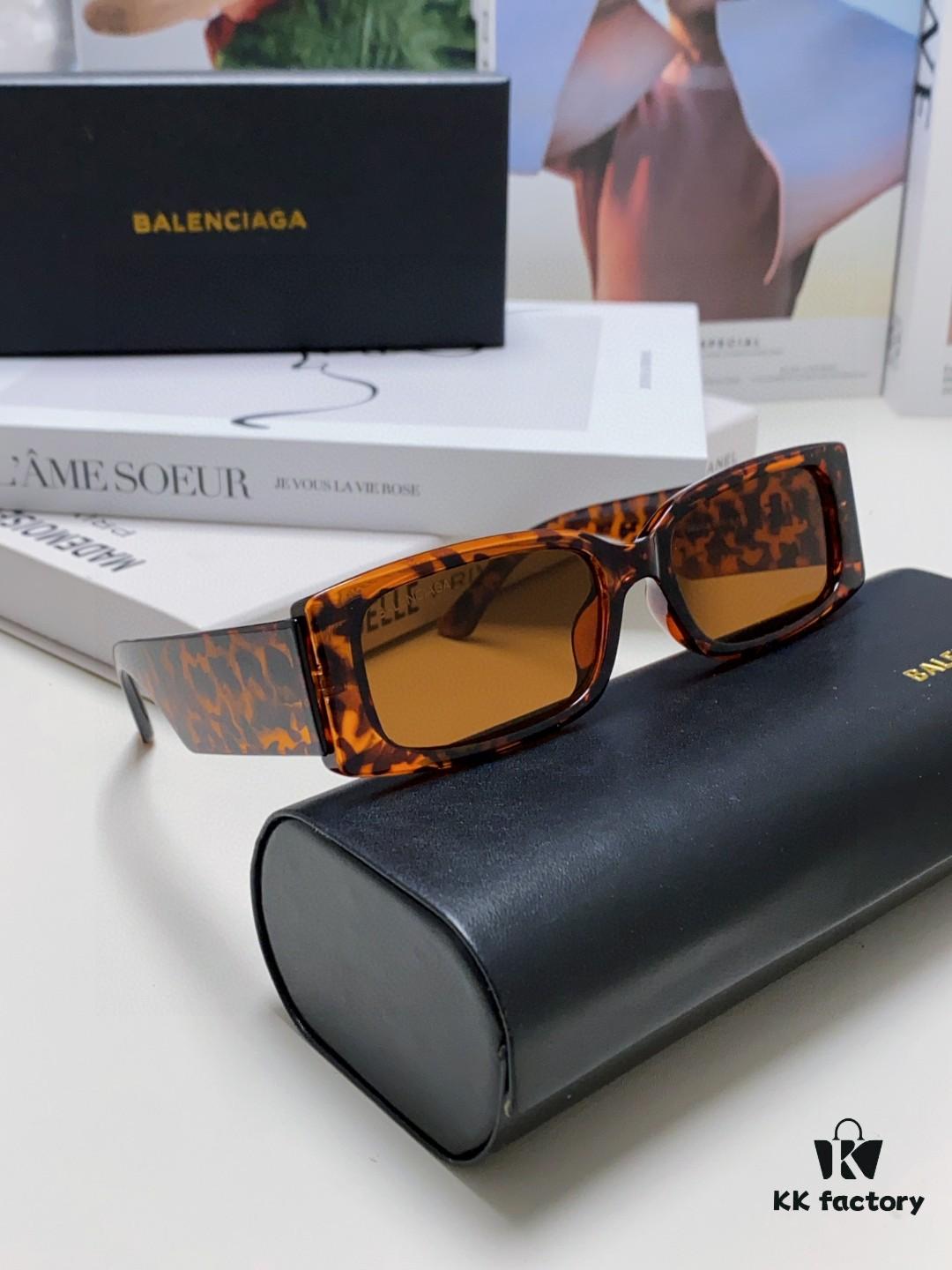 Balenciaga 2025 Hit Spring-Summer New Arrival Futuristic Sunglasses Unisex Sporty Fashion Minimalist Style
