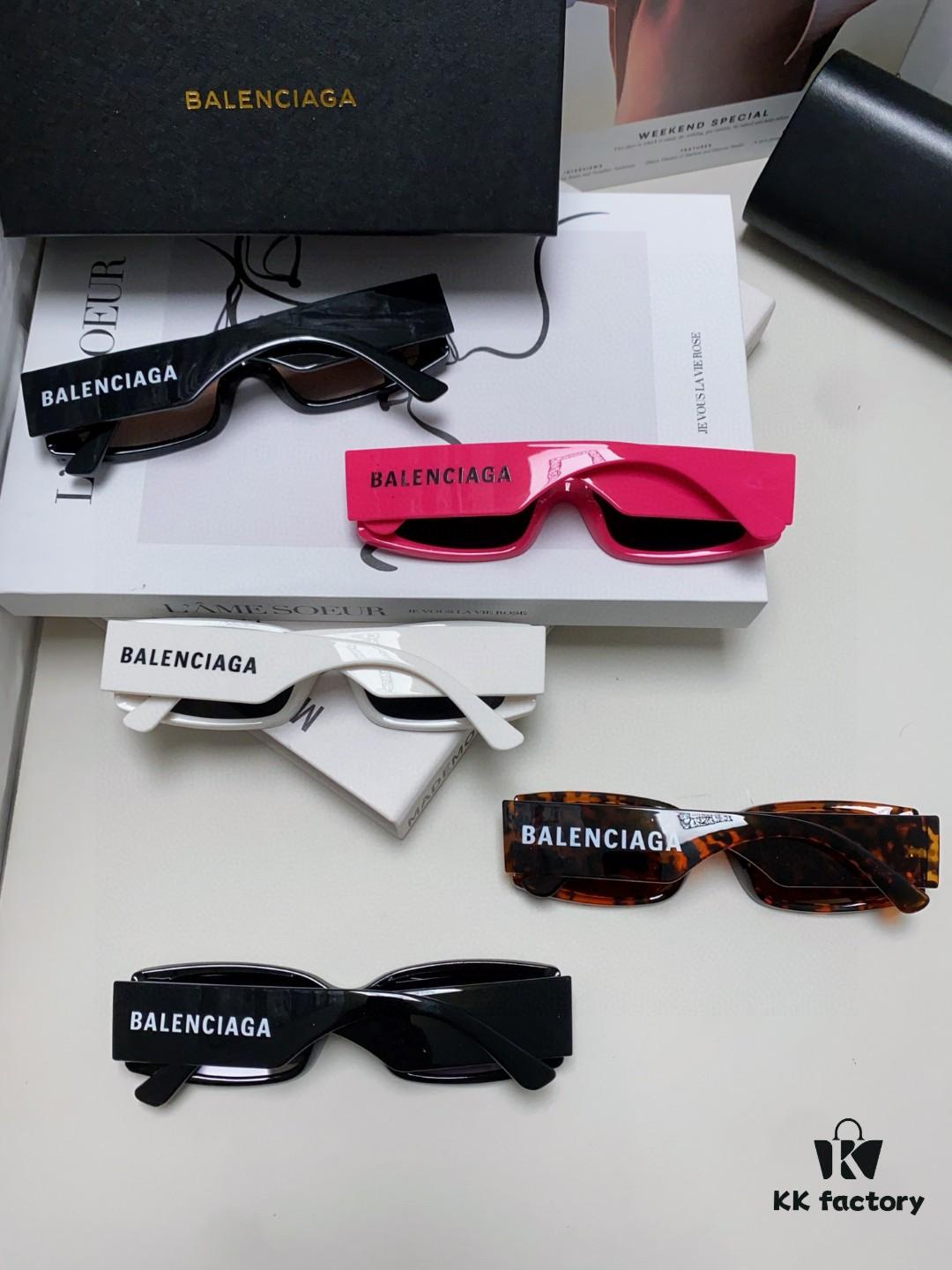 Balenciaga 2025 Hit Spring-Summer New Arrival Futuristic Sunglasses Unisex Sporty Fashion Minimalist Style