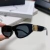 Balenciaga Black Sunglasses Double B Streetwear Women's Summer Sun Glasses 2025 New Arrival Hip-Hop Retro Fashion High-End UV Protection Sunglasses