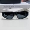 Balenciaga Black Sunglasses Double B Streetwear Women's Summer Sun Glasses 2025 New Arrival Hip-Hop Retro Fashion High-End UV Protection Sunglasses