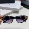 Balenciaga Black Sunglasses Double B Streetwear Style Women's Summer Sun Glasses Ins 2025 New Hip-Hop Retro Fashion High-End UV Protection Sunglasses