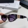 Balenciaga Black Sunglasses Double B Streetwear Style Women's Summer Sun Glasses Ins 2025 New Hip-Hop Retro Fashion High-End UV Protection Sunglasses
