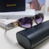 Balenciaga Black Sunglasses Double B Streetwear Style Women's Summer Sun Glasses Ins 2025 New Hip-Hop Retro Fashion High-End UV Protection Sunglasses