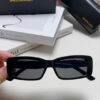 Balenciaga 2025 New Arrival European and American Fashion Statement Rectangular Sunglasses with Wide Lettering, Trendy Instagram-Worthy Avant-Garde Eyewear